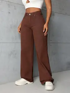 HIGH BUY Women Straight Fit High-Rise Jeans