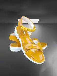 BAESD Girls Ethnic Open Toe Flats