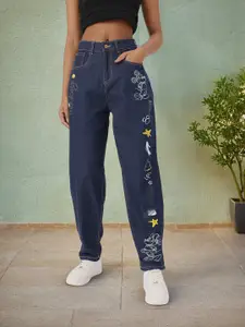 DressBerry Women Mickey Mouse Printed Slouchy Fit Jeans