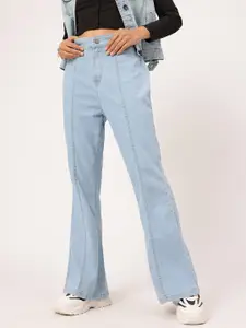 DressBerry Women Flare High-Rise Bell Bottom Jeans