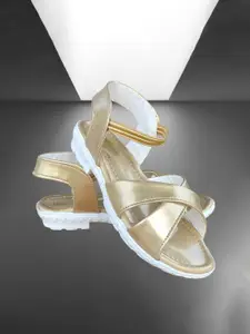 BAESD Girls Ethnic Open Toe Flats