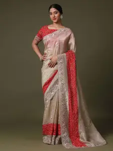 Saree mall Floral Embroidered Tissue Sarees