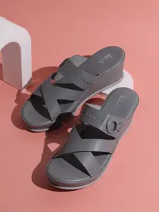 Inc 5 Party Wedge Sandals with Buckles