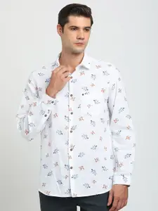 Turtle Men Relaxed Slim Fit Floral Opaque Printed Casual Shirt