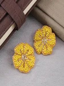 Sangria Beaded Floral Studs