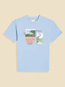 Allen Solly Junior Boys Printed Applique T-shirt