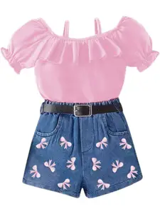 StyleCast x Revolte Girls Shoulder Straps Top With Shorts