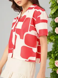 DressBerry Printed Boxy Casual Shirt