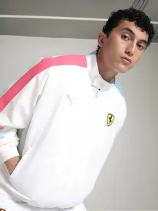 PUMA Motorsport Men Sporty Jacket with Patchwork