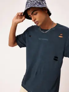 Kook N Keech Printed Cut-Out Relaxed Fit T-shirt