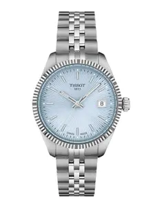 TISSOT Women Dial & Stainless Steel Bracelet Style Straps Analogue Watch T1562101135100