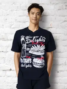 StyleCast Men Printed V-Neck T-shirt