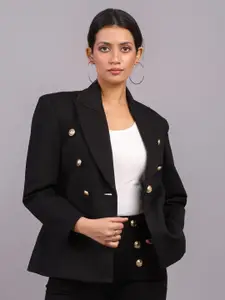 HIGH BUY Notched Lapel Collar Single Breasted Tencel Blazer