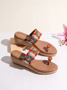 Inc 5 Embellished Ethnic Wedge Sandals