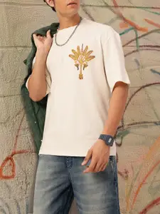 Kook N Keech Printed Pure Cotton Relaxed Tee