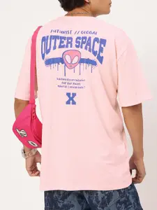 Kook N Keech Printed Drop-Shoulder Sleeves T-shirt