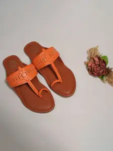 Dhaga Women Braided Handcrafted One Toe Kolhapuri