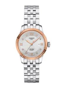TISSOT Women Dial & Stainless Steel Bracelet Style Straps Analogue Automatic Motion Powered Watch