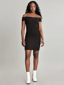 Tommy Hilfiger Off-Shoulder Bodycon Dress