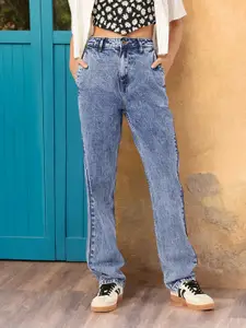 DressBerry Women Effortless Edge Straight Fit Jeans