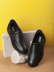 ID Men Leather Formal Slip On Shoes