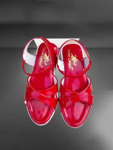 BAESD Girls Ethnic Open Toe Flats