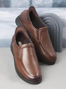 ID Men Leather Formal Slip On Shoes