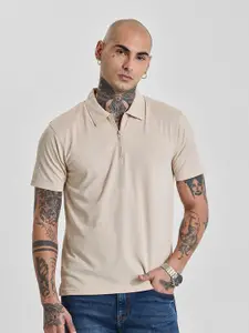 Snitch Men Polo Collar Slim Fit T-shirt