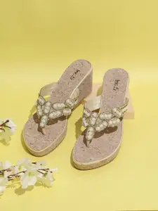 Inc 5 Embellished Ethnic Wedge Sandals