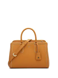 Da Milano Leather Structured Satchel
