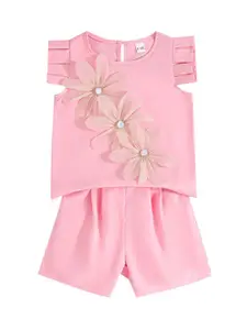 StyleCast x Revolte Girls Floral Top With Shorts