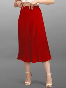 Moda Rapido Pleated Midi Skirt