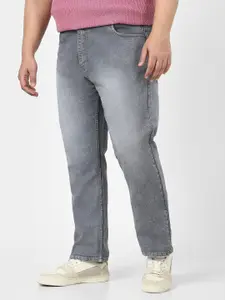 Urbano Plus Men Straight Fit Washed Jeans Stretchable