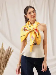 Silk Land Winnie The Pooh Printed Soft Cotton Scarf