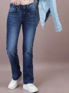 Chemistry Women Comfort Bootcut High-Rise Light Fade Acid Wash Stretchable Jeans