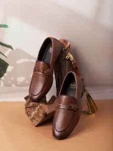 ID Men Leather Formal Slip On Shoes