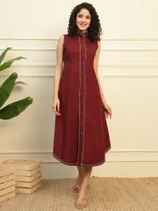 DEEBACO Shirt Maxi Dress