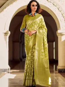DEVATITHI Green Tissue Silk Saree
