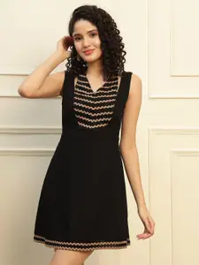 DEEBACO Halter Neck A-Line Dress