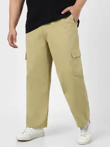 Urbano Plus Men Loose Fit Cargos Trousers