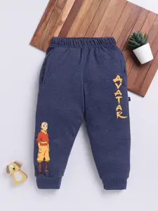 YK X Minute Mirth Boys Avatar Printed Cotton Joggers