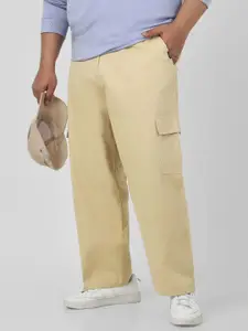Urbano Plus Men Loose Fit Cargos Trousers