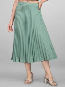Moda Rapido Pleated Midi Skirt