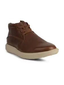 Hush Puppies Men Leather Lace-Up Casual Derby Shoes