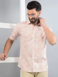 Crimsoune Club Men Classic Slim Fit Floral Opaque Printed Casual Shirt