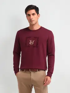 Arrow New York Men Printed Sweatshirt