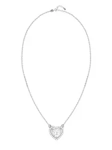 GIVA Sterling Silver Rhodium-Plated Necklace
