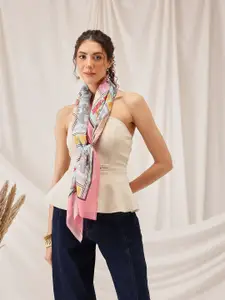 Silk Land Tom & Jerry Printed Soft Cotton Scarf