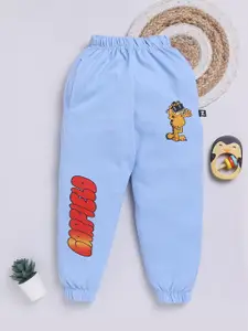 YK X Minute Mirth Boys Garfield Printed Pure Cotton Joggers