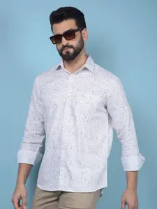 Crimsoune Club Men Classic Slim Fit Floral Opaque Printed Casual Shirt
